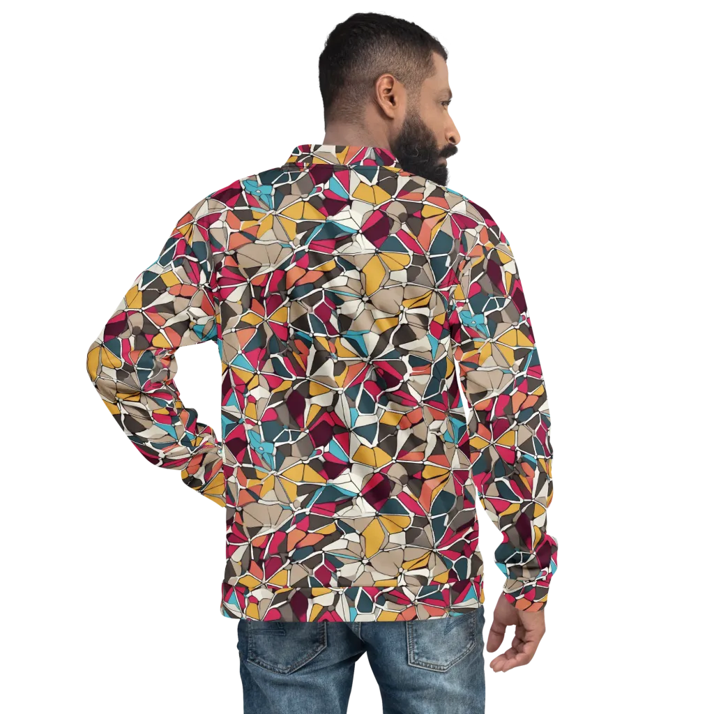 Mosaic Voltage on Bomber Jacket — Back