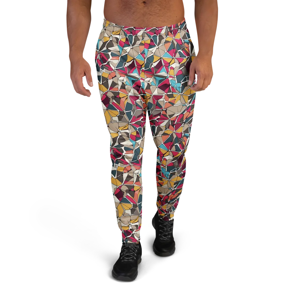 Mosaic Voltage on Men's Joggers — Front
