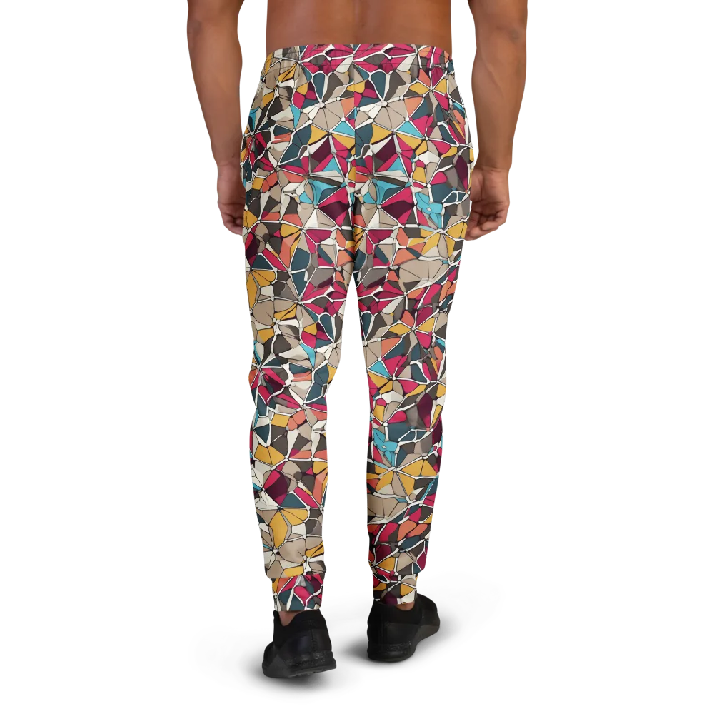 Mosaic Voltage on Men's Joggers — Back
