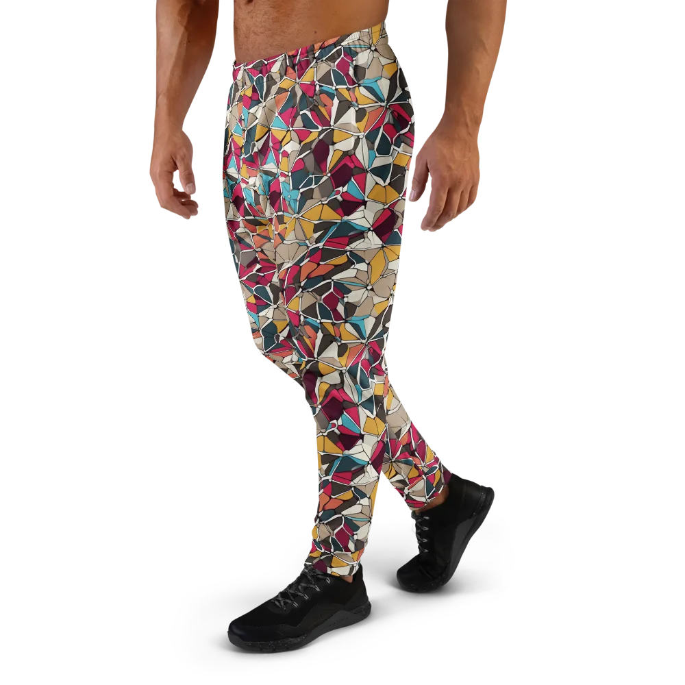Mosaic Voltage on Men's Joggers — Left