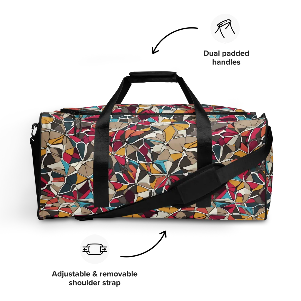 Mosaic Voltage on Duffle Bag — Front