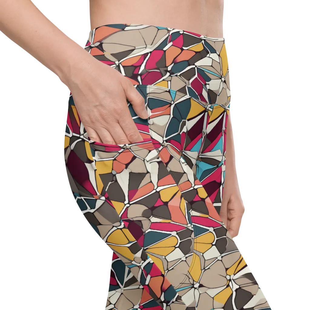 Mosaic Voltage on Leggings with Pockets — Product details