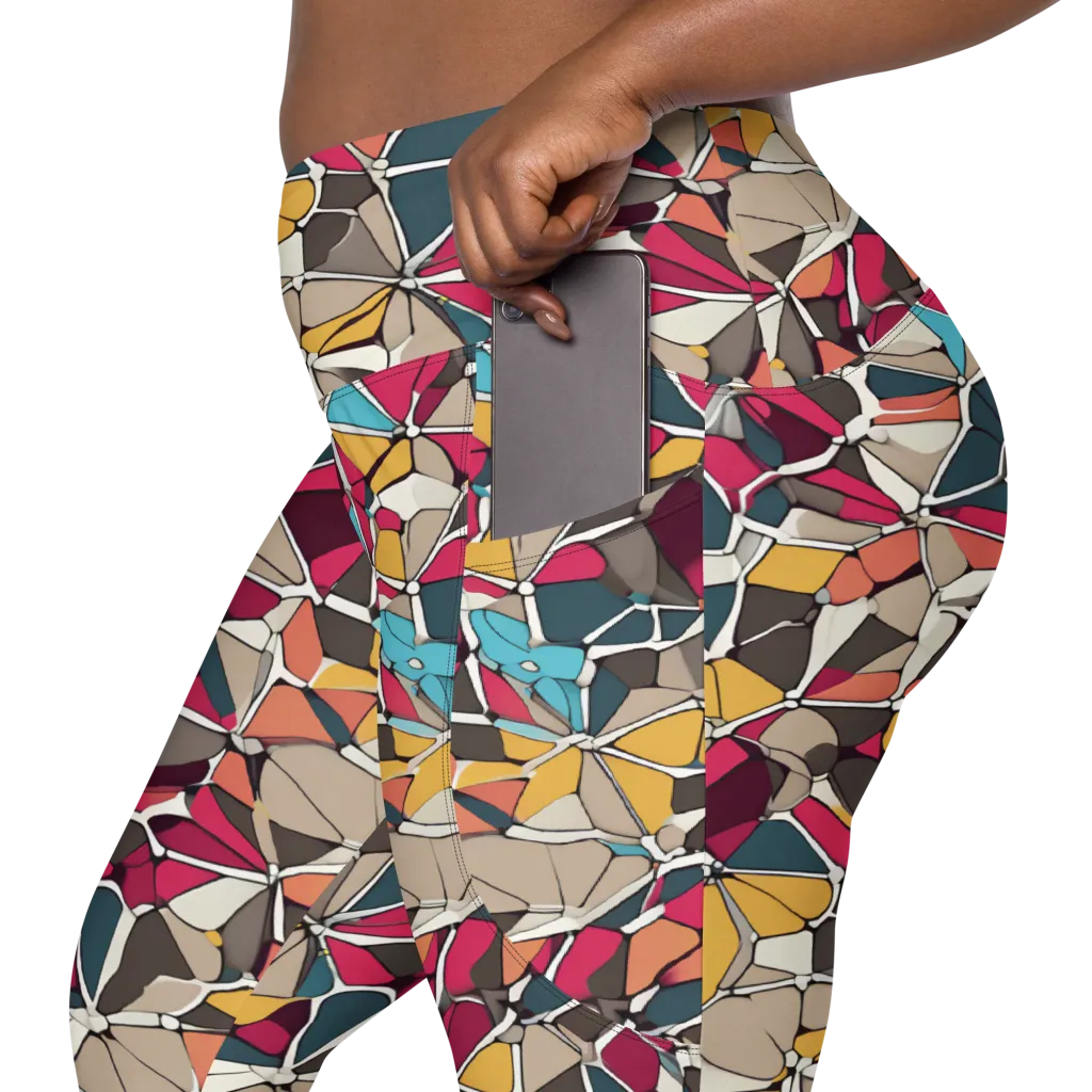 Mosaic Voltage on Leggings with Pockets — Product details 2
