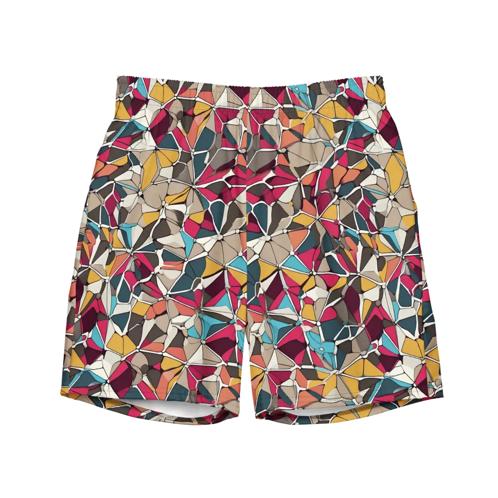 Mosaic Voltage on Swim Trunks — Front