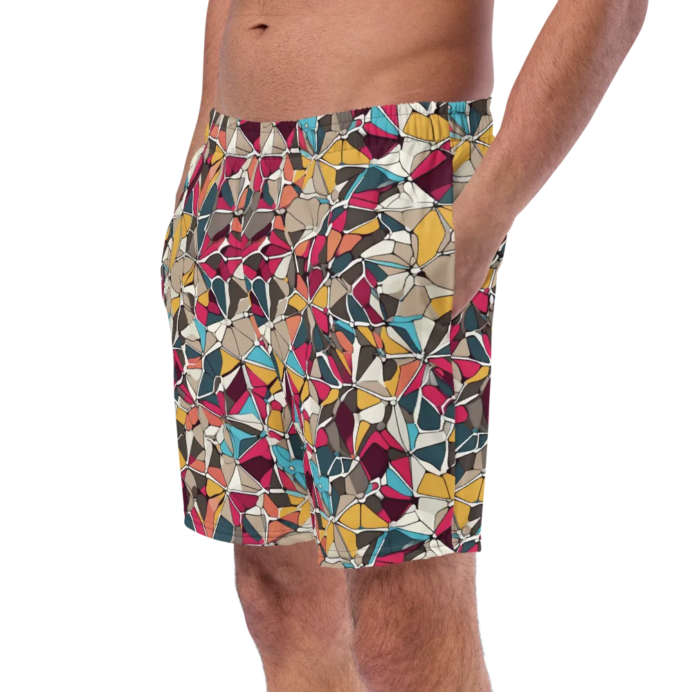 Mosaic Voltage on Swim Trunks — Left Front