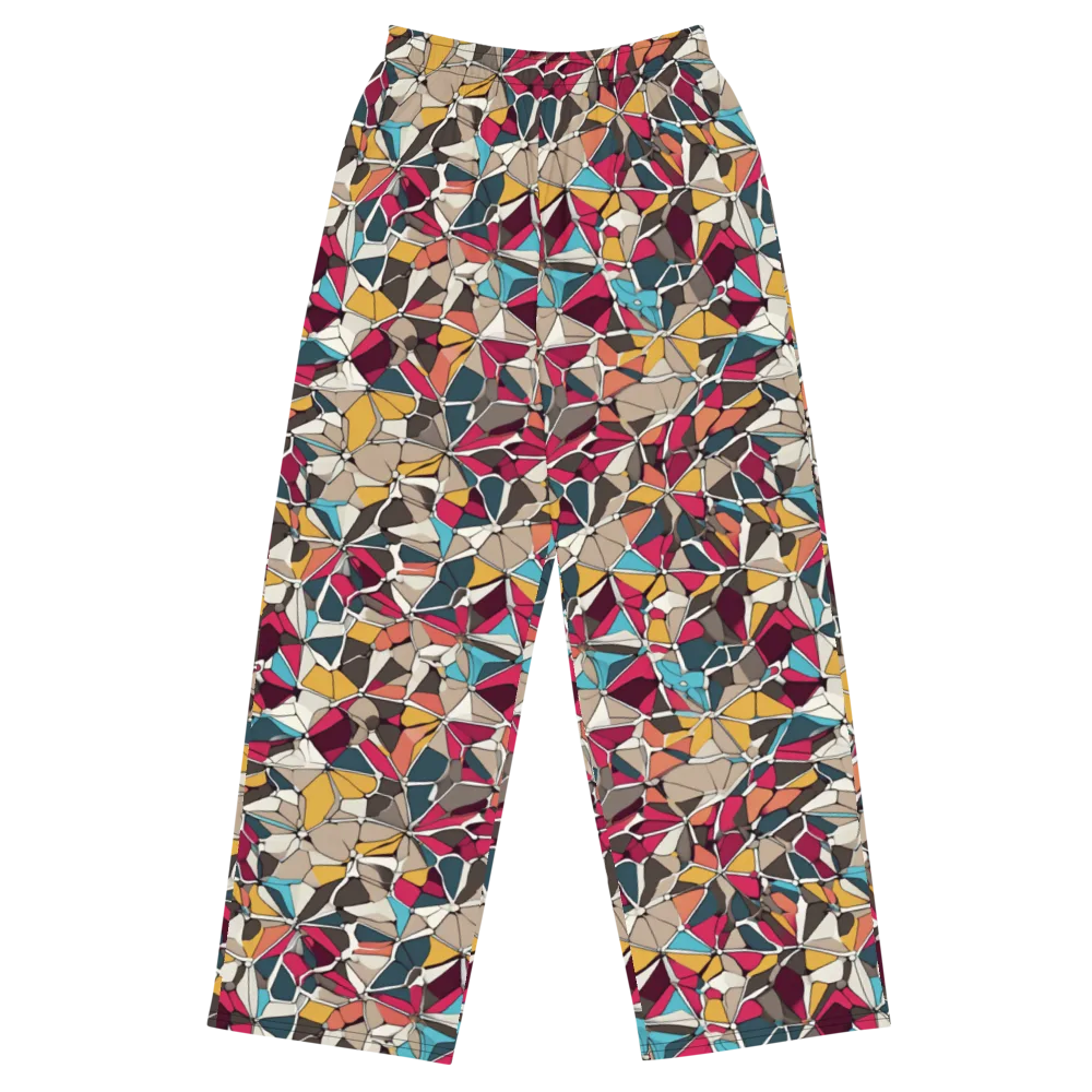 Mosaic Voltage on Wide-Leg Pants — Front