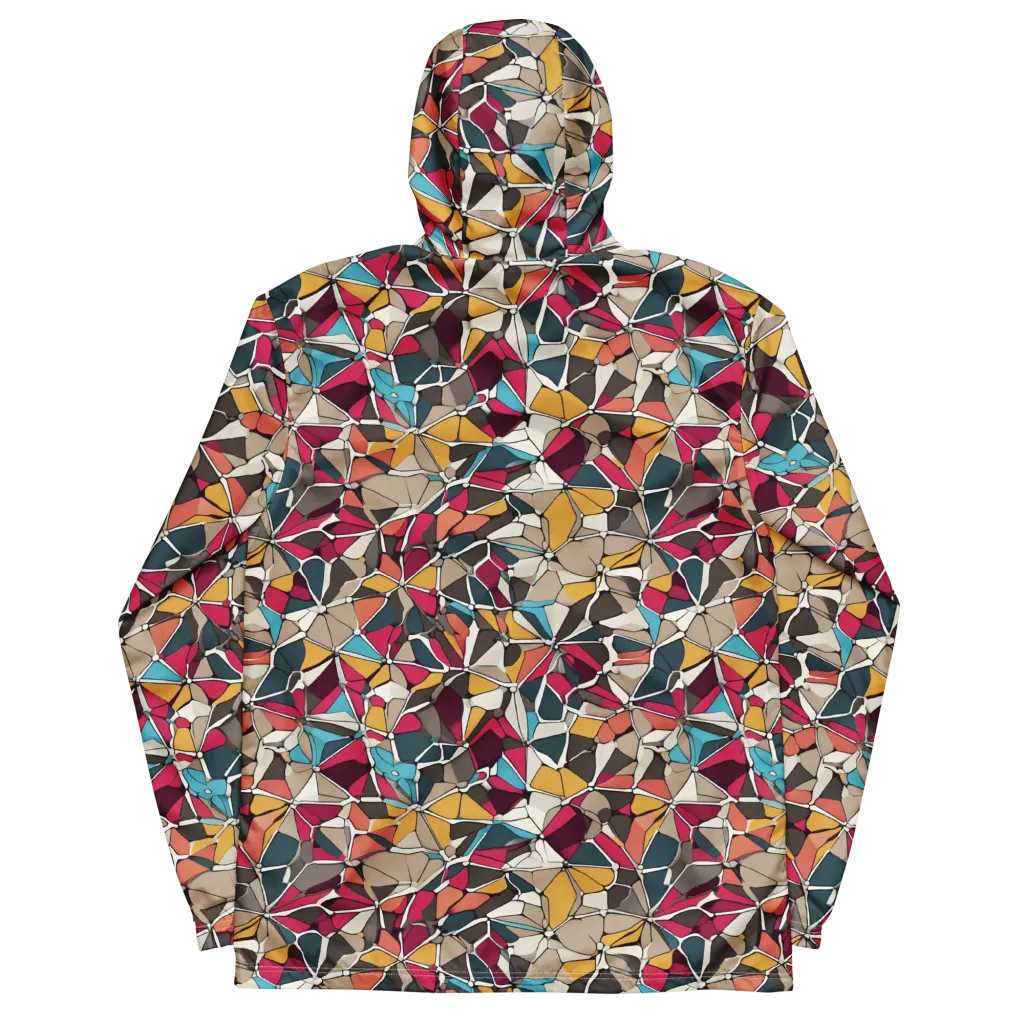 Mosaic Voltage on Men's Windbreaker — Back