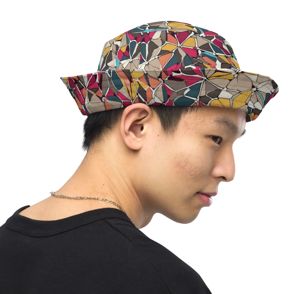 Mosaic Voltage on Reversible Bucket Hat — Right Outside