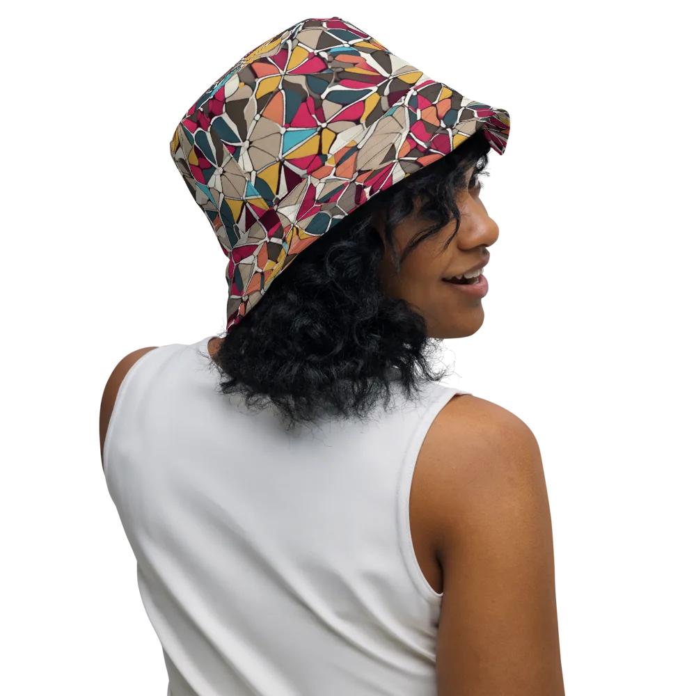 Mosaic Voltage on Reversible Bucket Hat — Right Outside