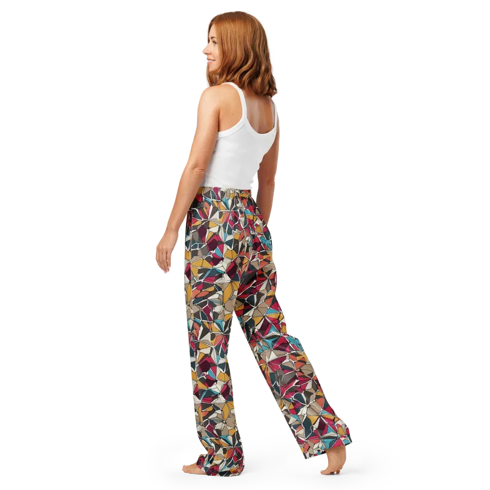 Mosaic Voltage on Women's Pajama Pants — Back