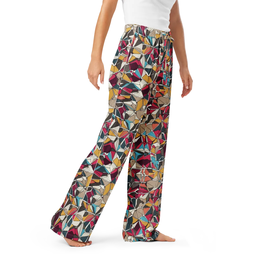 Mosaic Voltage on Women's Pajama Pants — Right Front