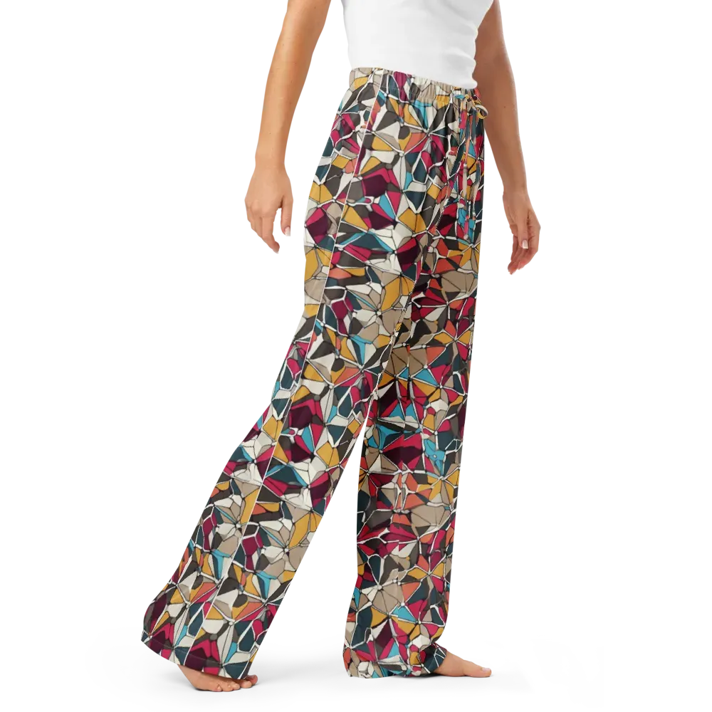 Mosaic Voltage on Women's Pajama Pants — Right Front