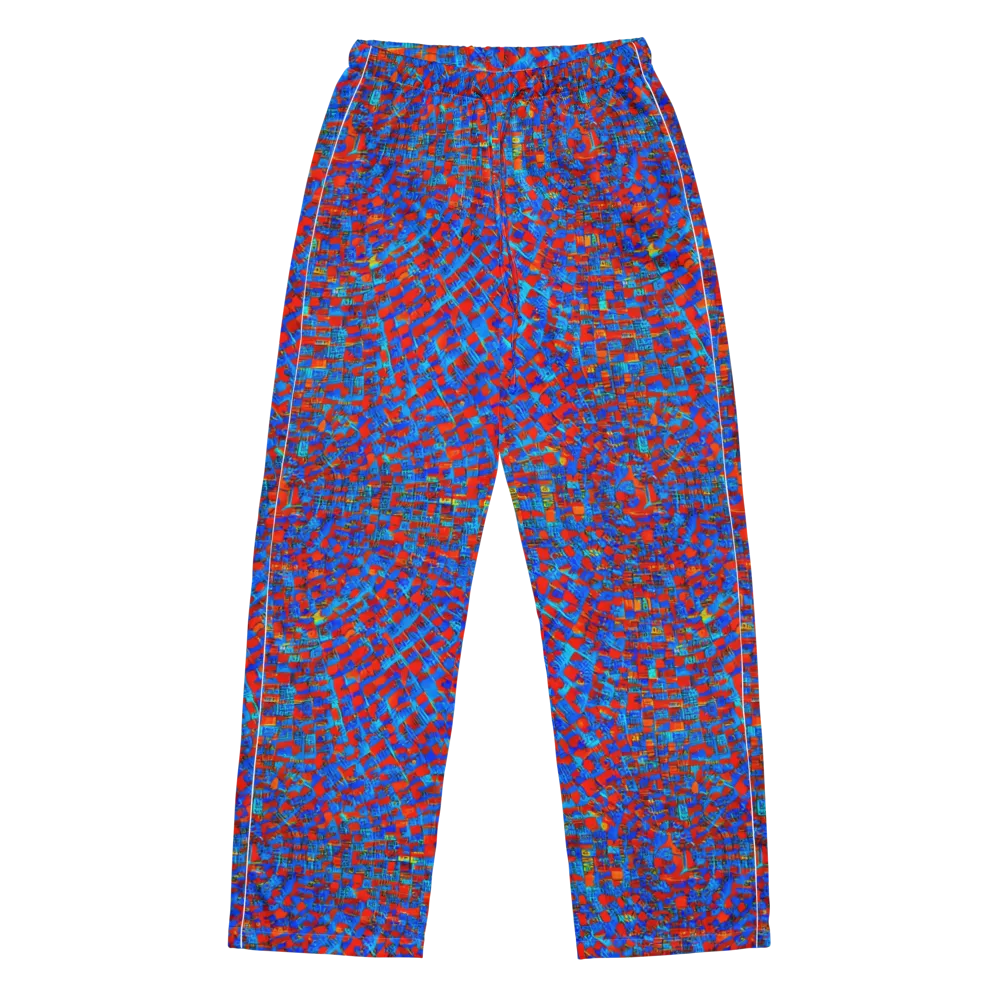 Neon City Grid on Women's Pajama Pants — Front