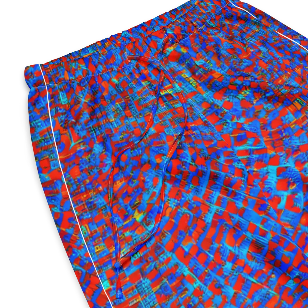 Neon City Grid on Women's Pajama Pants — Product details