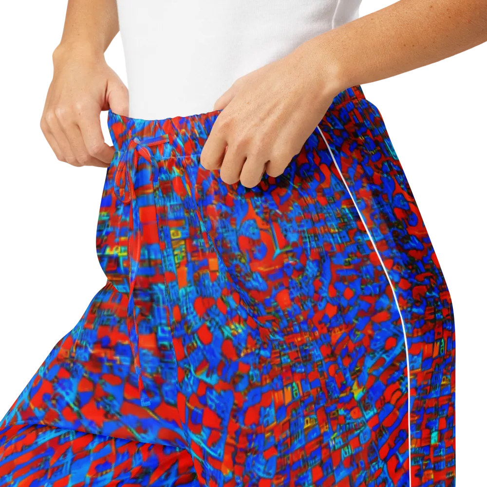 Neon City Grid on Women's Pajama Pants — Product details