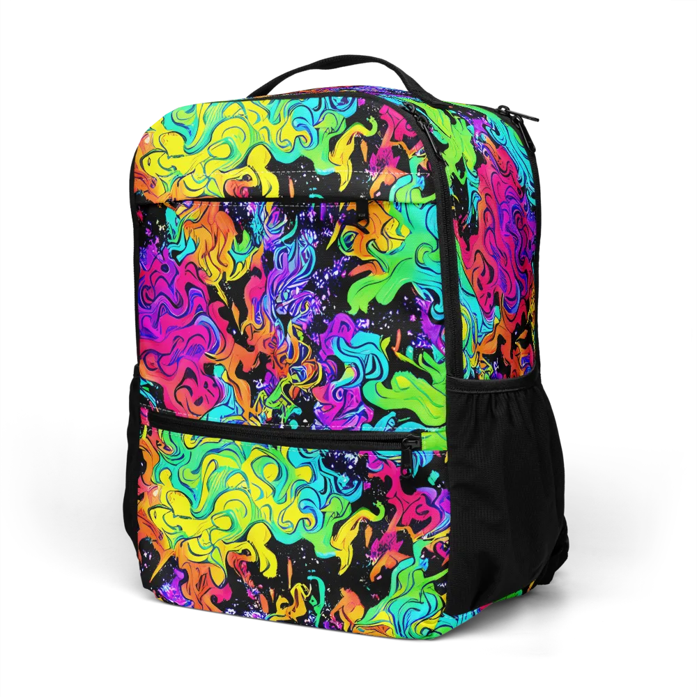 Rainbow Voltage on Utility Backpack — Left Front