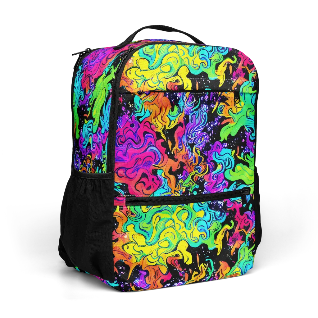 Rainbow Voltage on Utility Backpack — Right Front