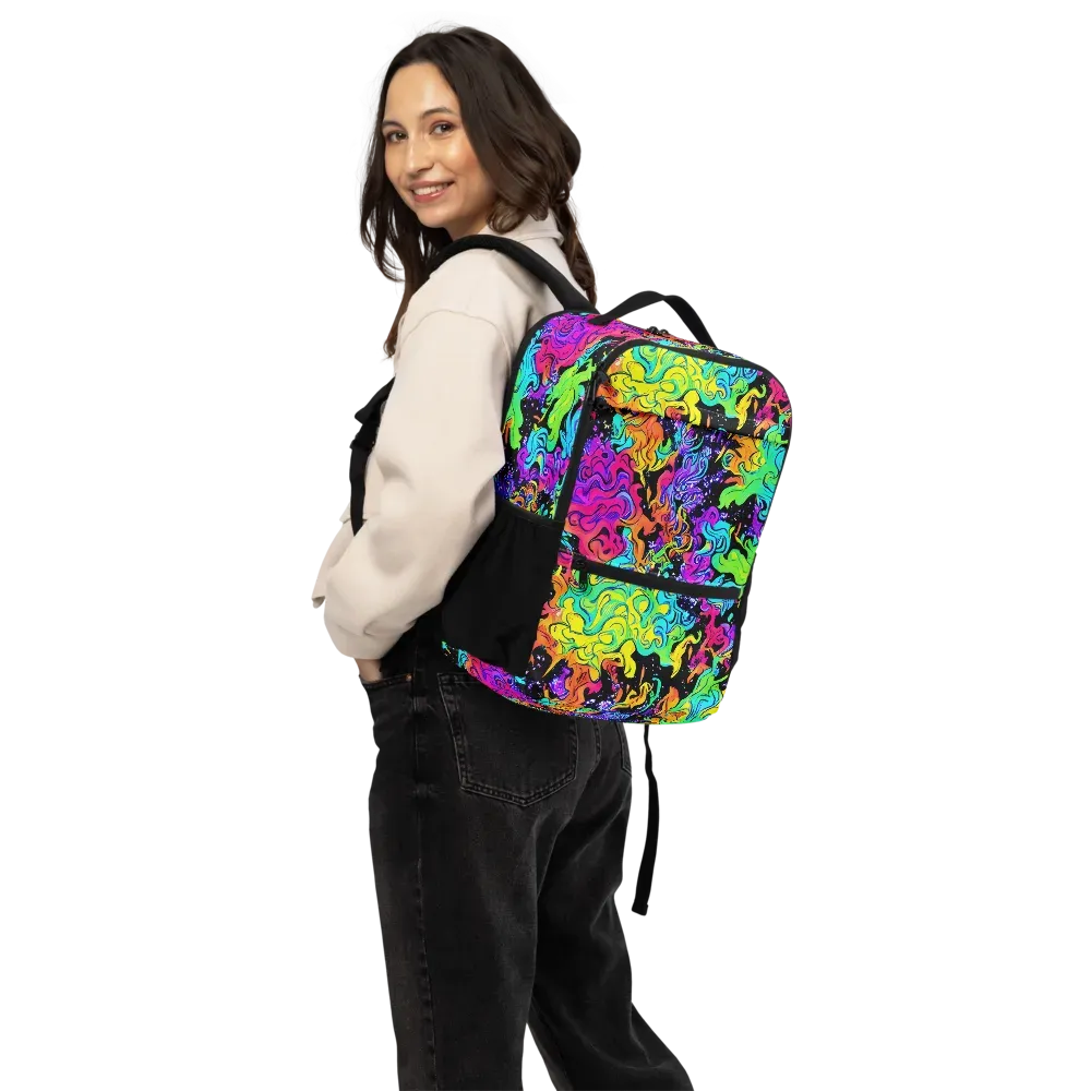 Rainbow Voltage on Utility Backpack — Back