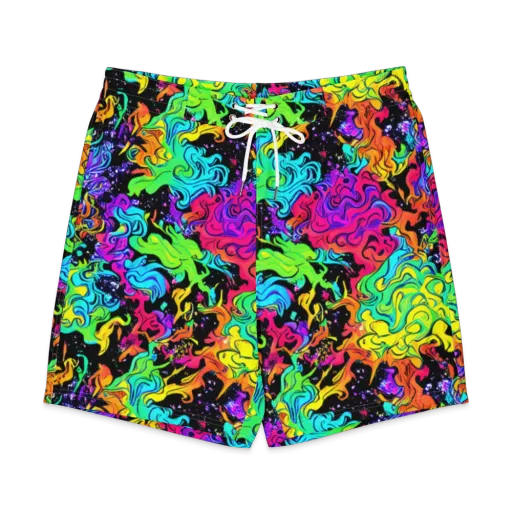 Rainbow Voltage on a Men's Board Shorts