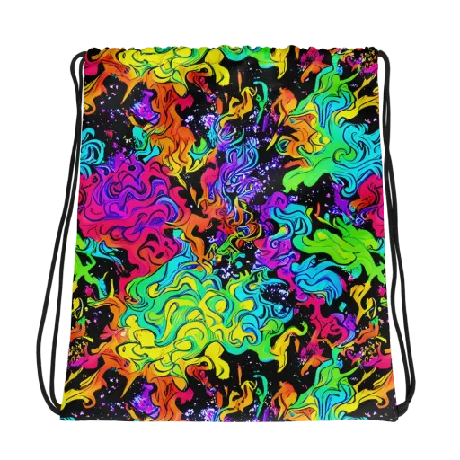 Rainbow Voltage on a Drawstring Bag