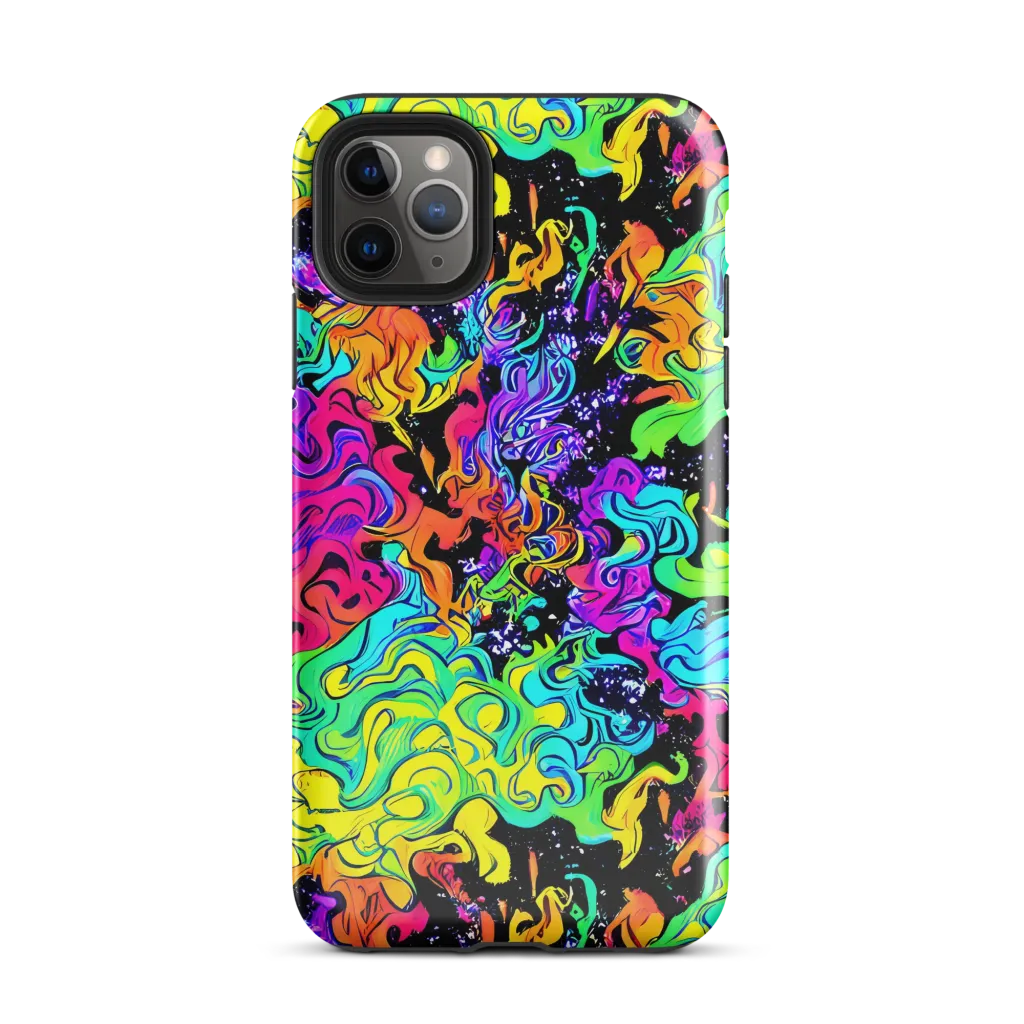 Rainbow Voltage on Tough Case for iPhone® — Front
