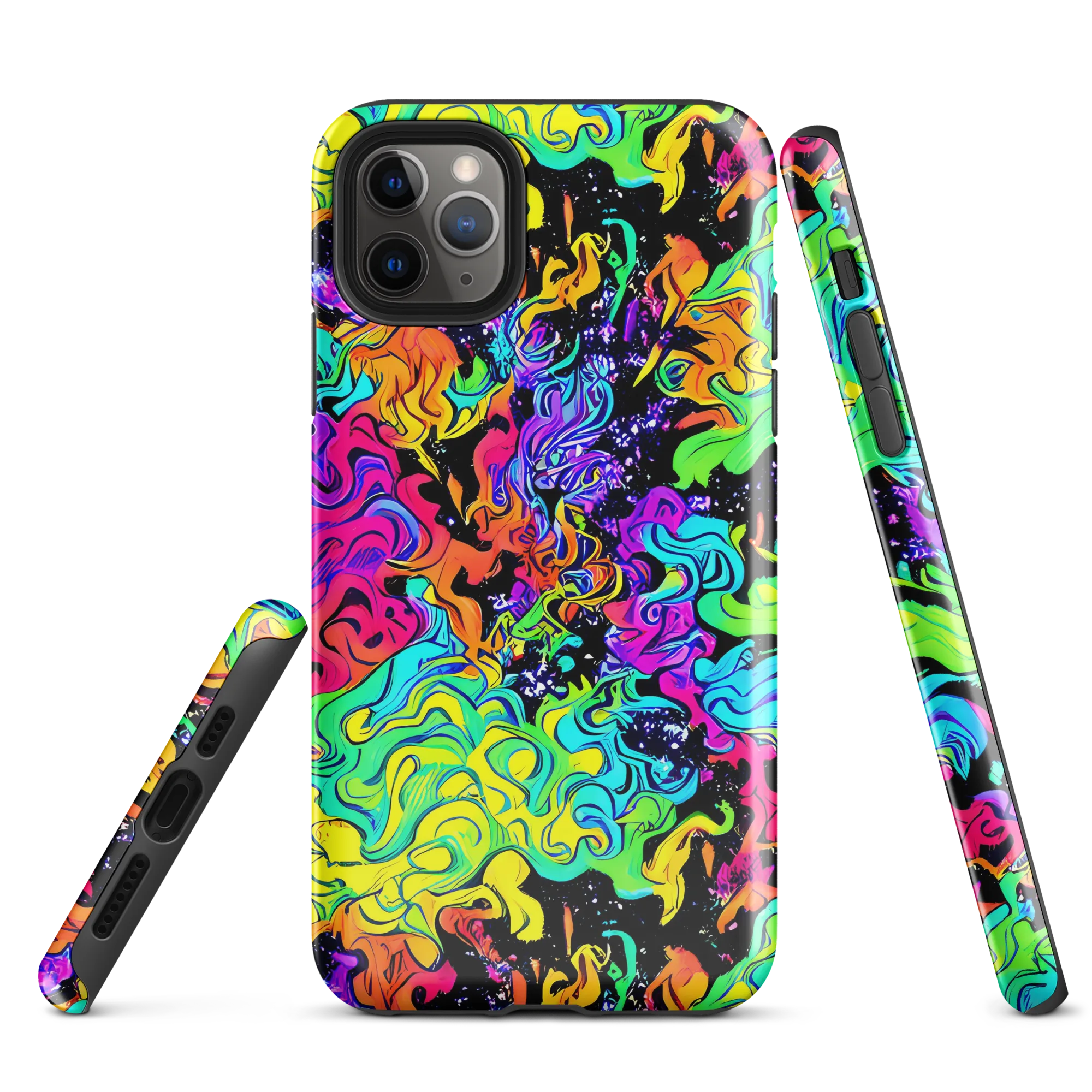 Rainbow Voltage on Tough Case for iPhone® — Front
