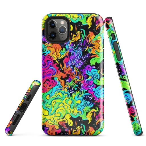 Rainbow Voltage on a Tough Case for iPhone®