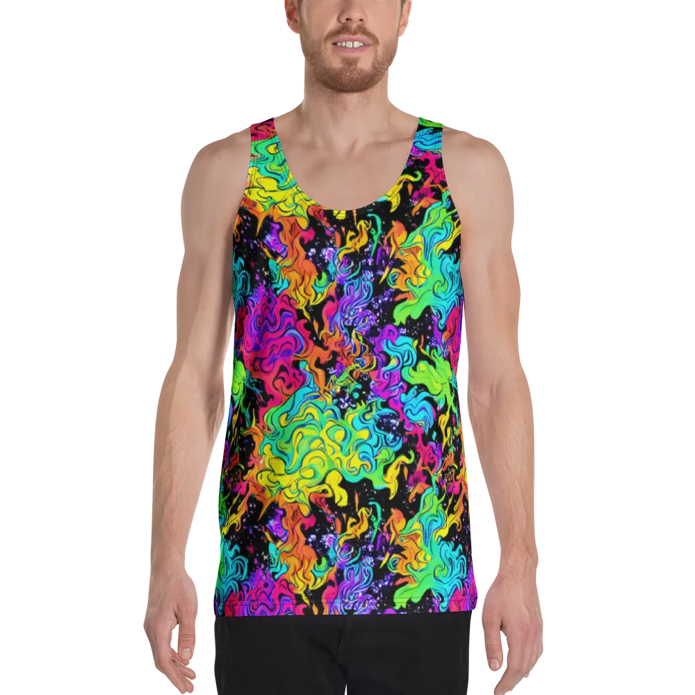 Rainbow Voltage on Men's Tank Top — Front