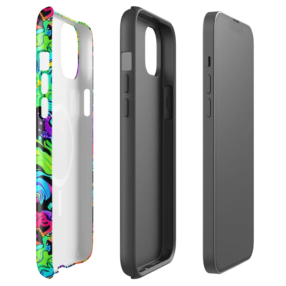 Rainbow Voltage on MagSafe Tough Case for iPhone® — Front