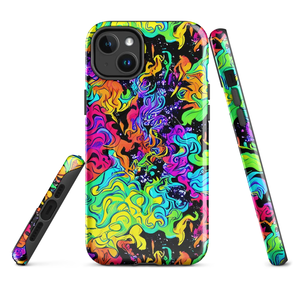 Rainbow Voltage on MagSafe Tough Case for iPhone® — Front