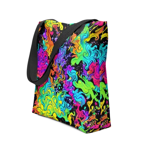 Rainbow Voltage on a Tote Bag