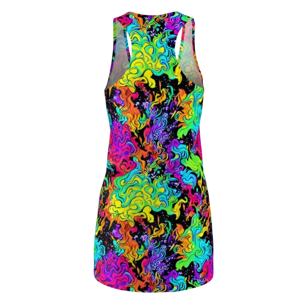 Rainbow Voltage on Racerback Dress — Back