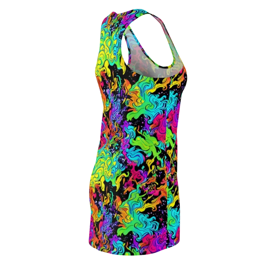Rainbow Voltage on Racerback Dress — Back Side