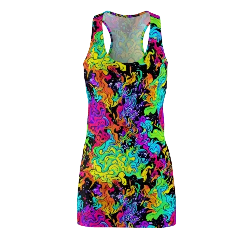 Rainbow Voltage on a Racerback Dress
