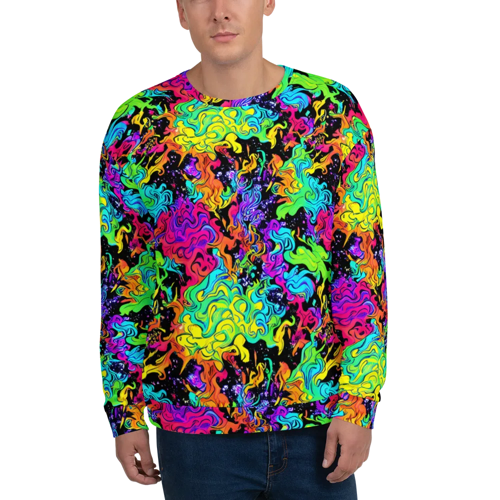 Rainbow Voltage on Sweatshirt — Front