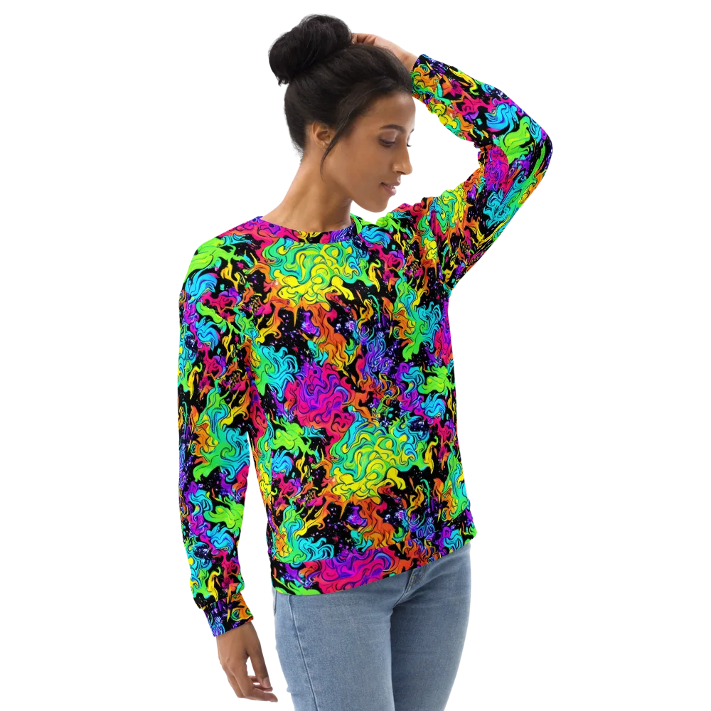 Rainbow Voltage on Sweatshirt — Right Front