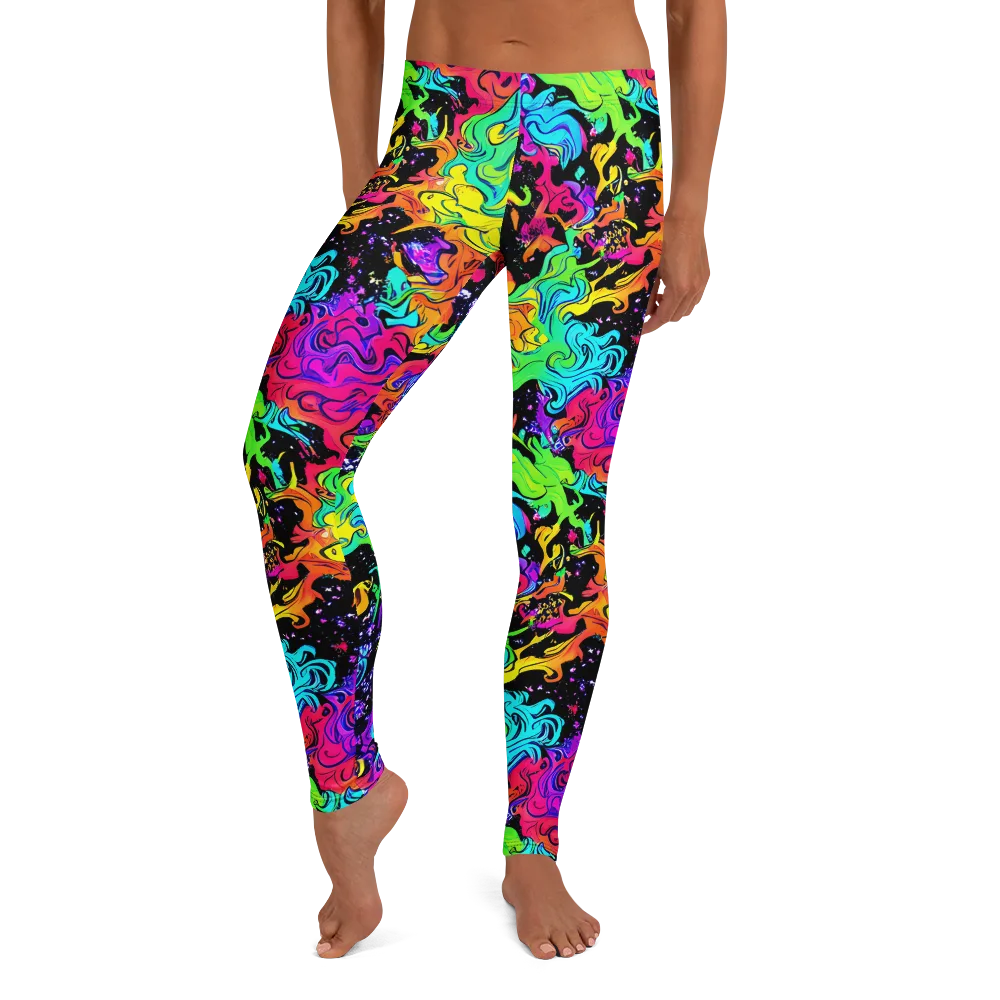 Rainbow Voltage on Leggings — Front