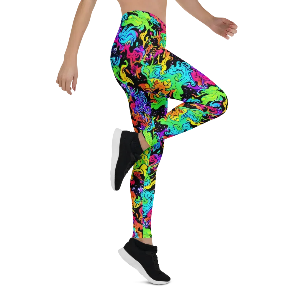 Rainbow Voltage on Leggings — Right