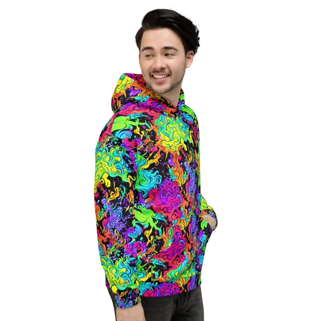 Rainbow Voltage on Hoodie — Right