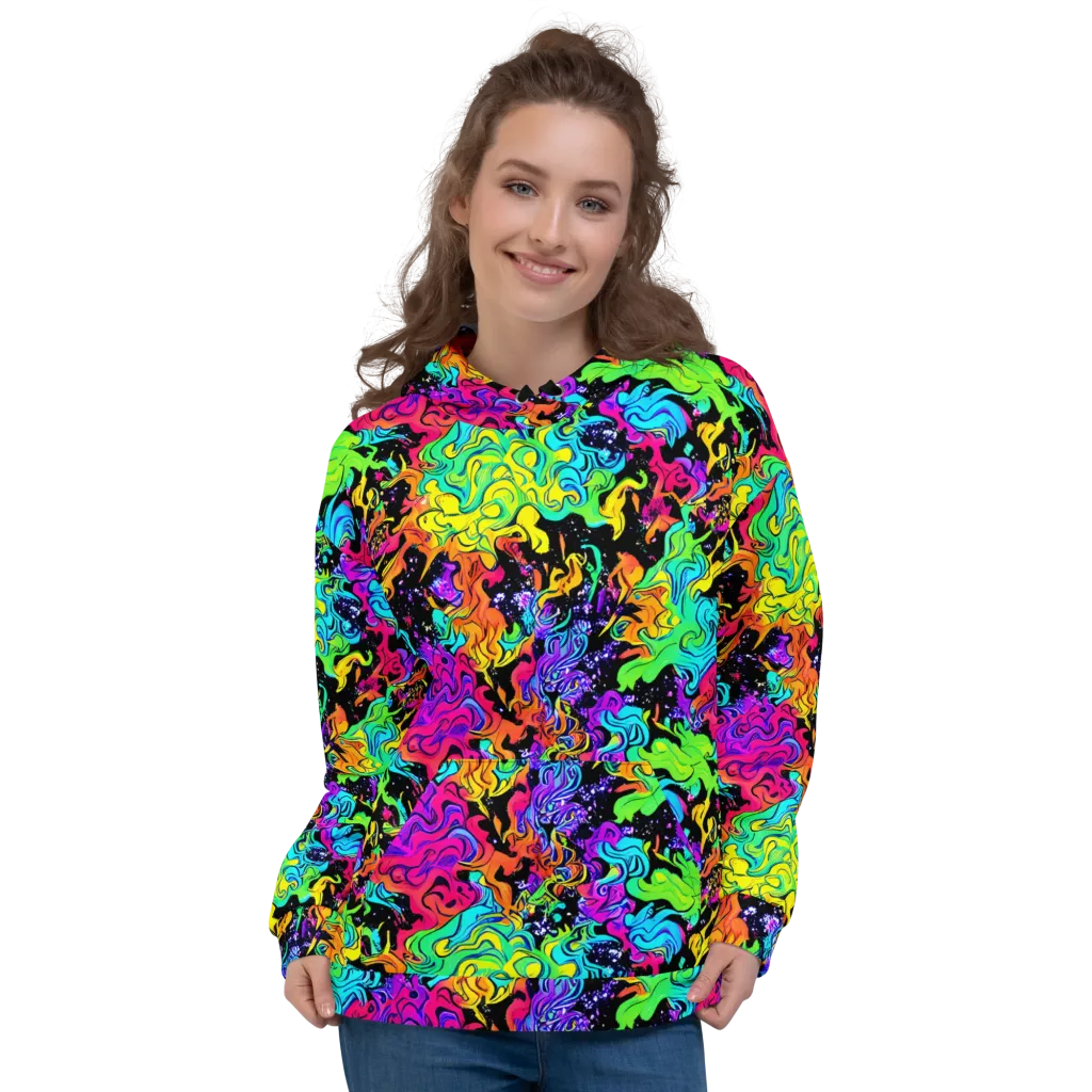 Rainbow Voltage on Hoodie — Front