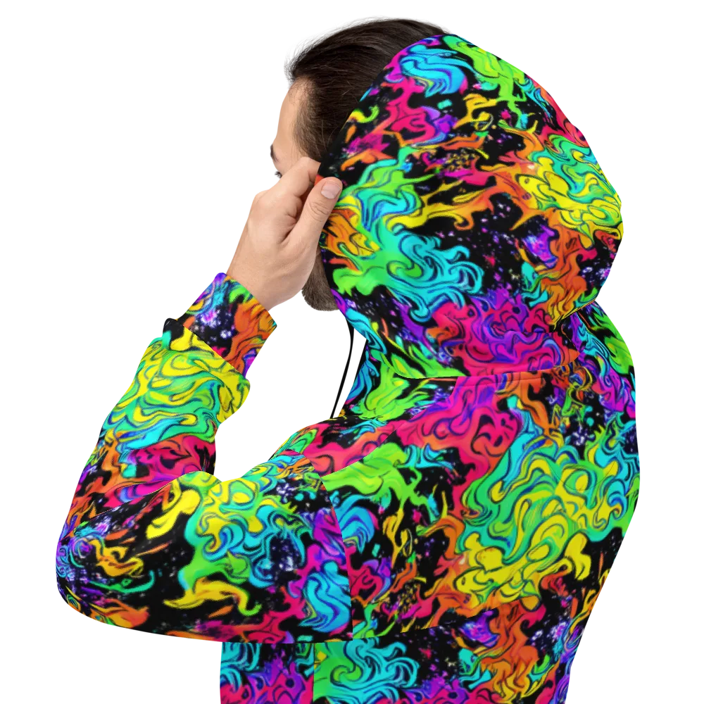 Rainbow Voltage on Hoodie — Back