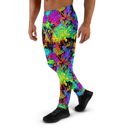 Rainbow Voltage on a Men's Joggers