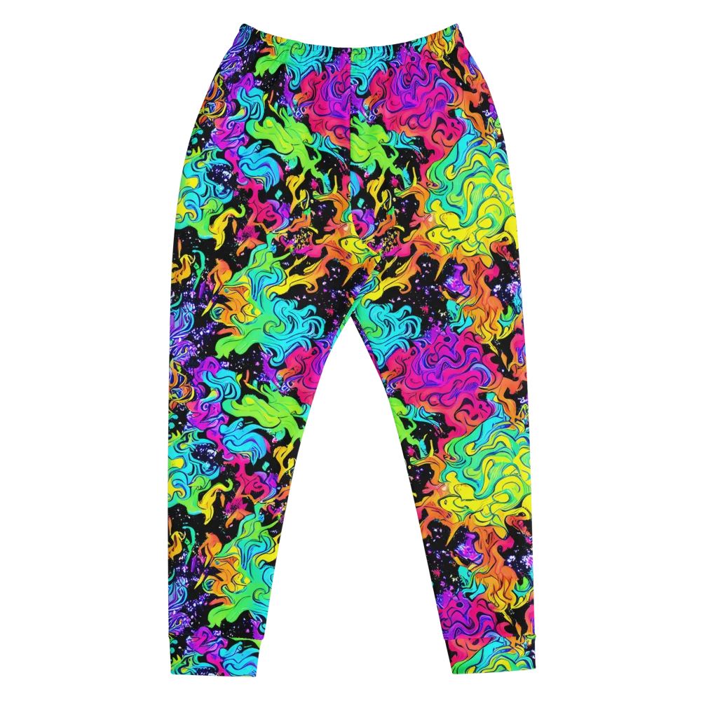 Rainbow Voltage on Men's Joggers — Front