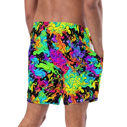 Rainbow Voltage on a Swim Trunks