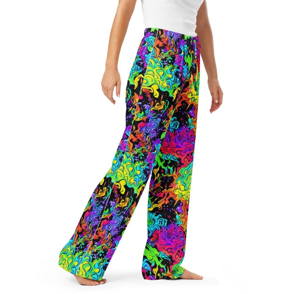 Rainbow Voltage on Women's Pajama Pants — Right Front
