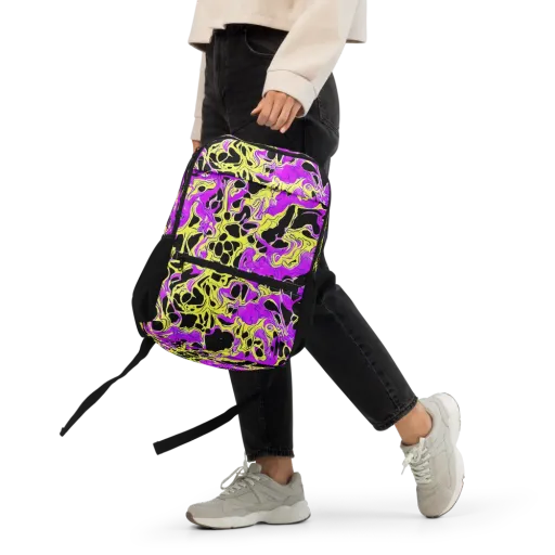 Blacklight Swirl on a Utility Backpack