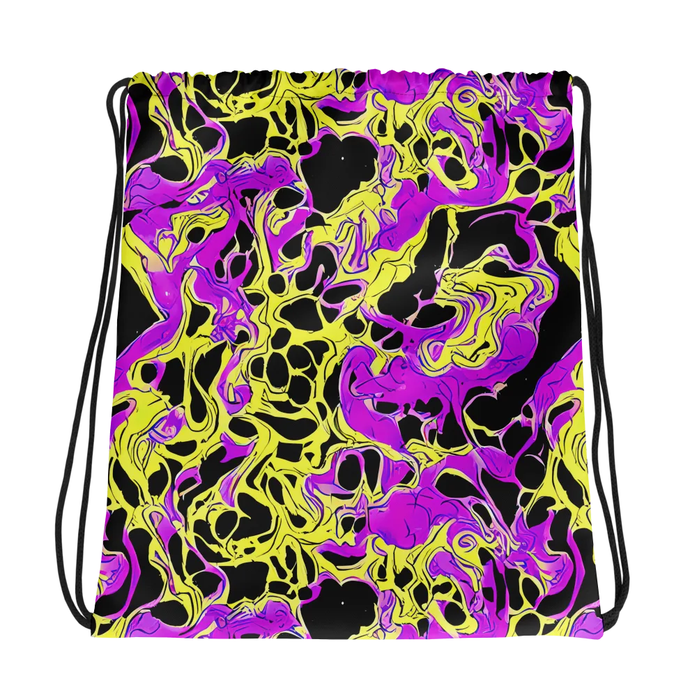 Blacklight Swirl on Drawstring Bag — Photo