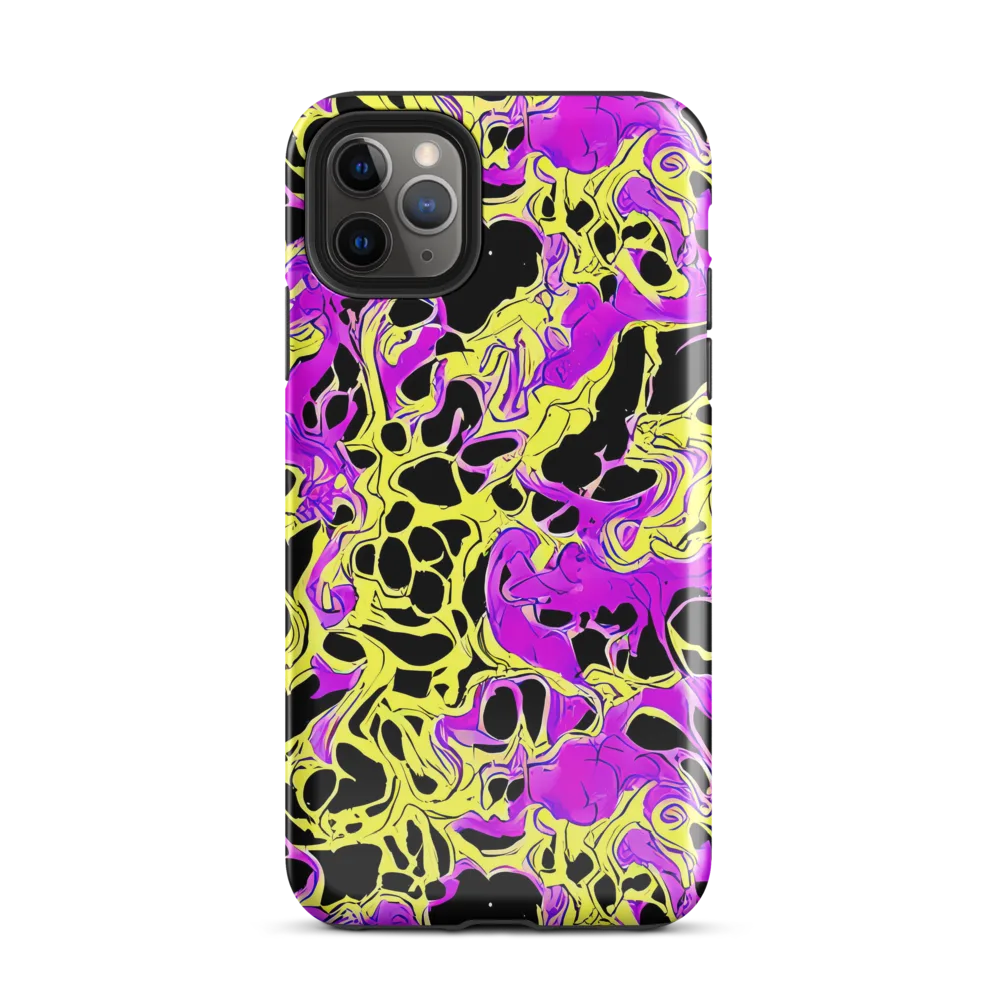 Blacklight Swirl on Tough Case for iPhone® — Front