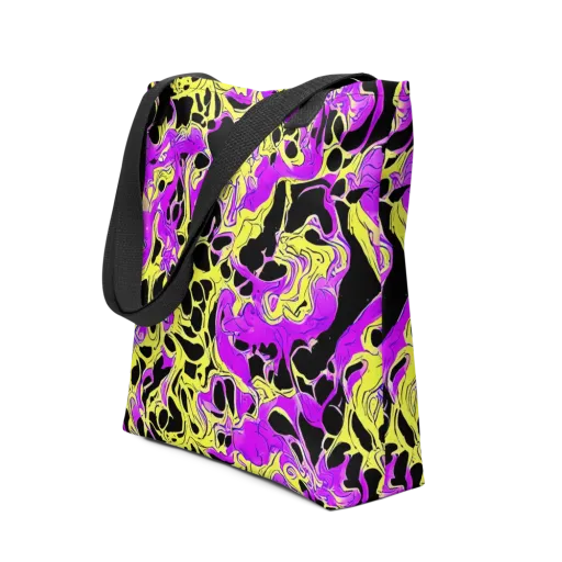 Blacklight Swirl on a Tote Bag