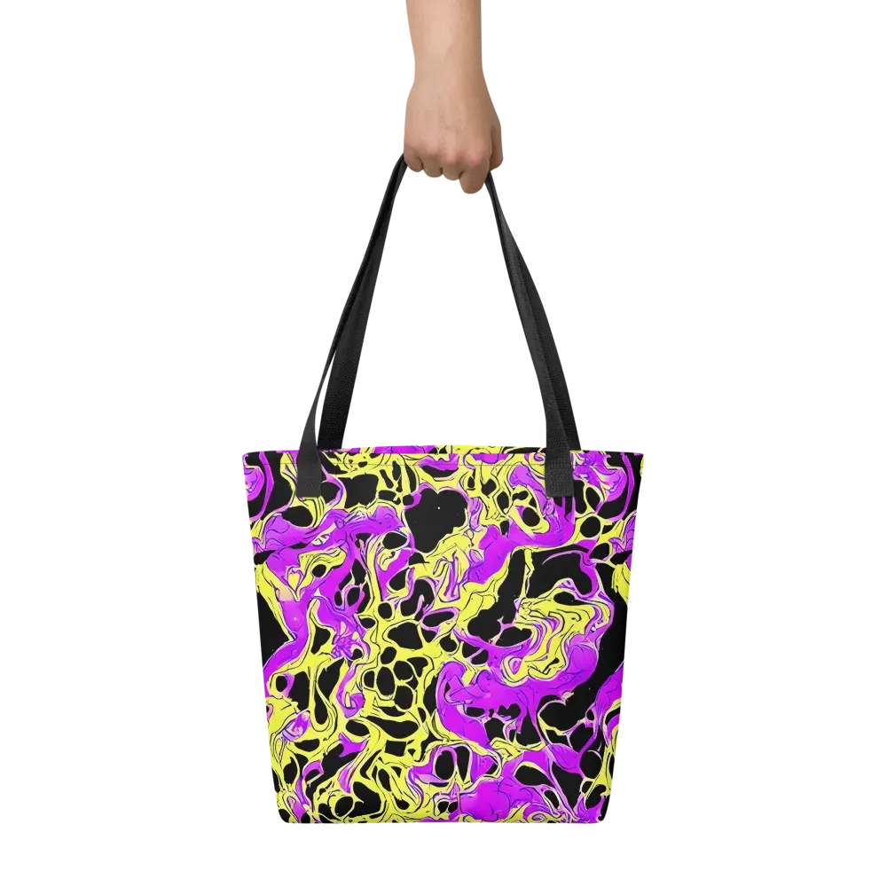 Blacklight Swirl on Tote Bag — Front